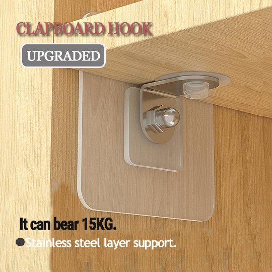 Miếng dán móc đỡ kệ không dấu không cần khoan lỗ cho tủ quần áo