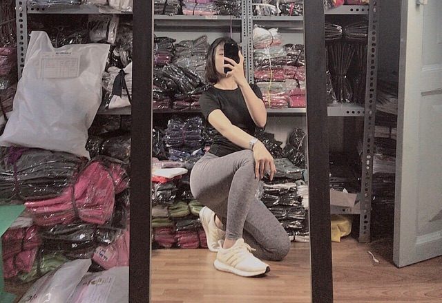 QUẦN LEGGING DÀI BASIC TẬP GYM XẺ TÚI NHỎ SIÊU ĐẸP