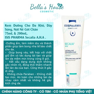 Kem dưỡng cho da khô, dày sừng, nứt nẻ gót chân - isis pharma secalia a.h.a 75ml & 200ml