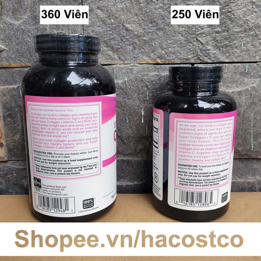 Viên Uống Super Collagen Neocell +C 6000 Mg type 1 - 3 Neocell 360 và 250 viên