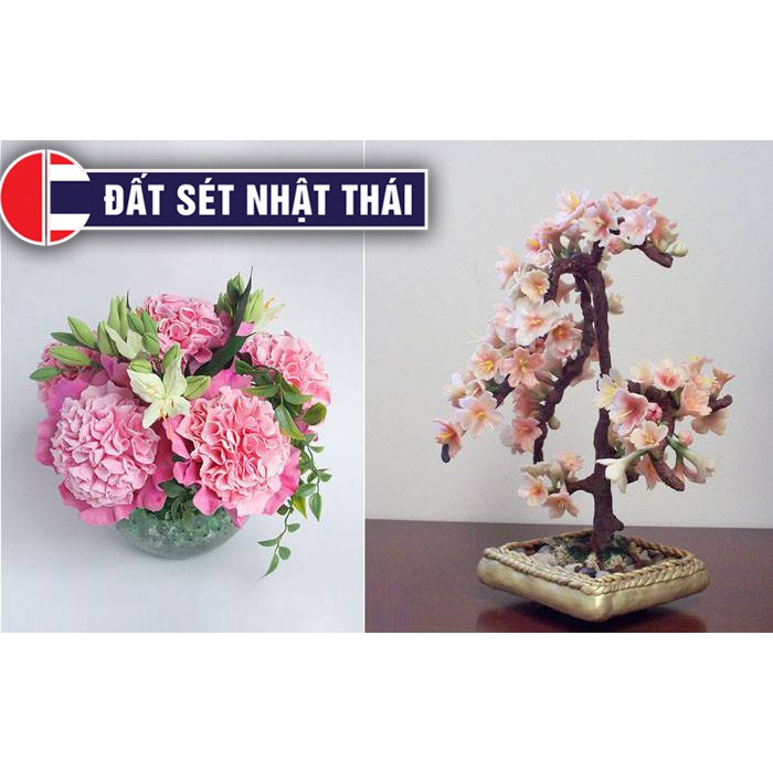 Đất sét nặn Polymer Clay Nhật Thái Hộp 24 Màu KHÔNG BAO GIỜ HỎNG, NẶN CỰC ĐẸP, TÁI SỬ DỤNG nhập khẩu từ Nhật Bản