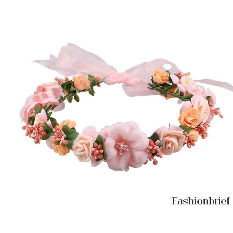 Vòng hoa cài tóc handmade cho cô dâu