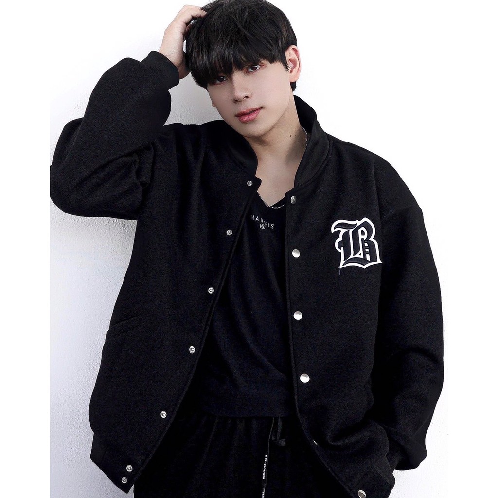 Áo khoác bomber varsity jacket The Bad God Embellished