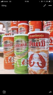 Bim Bim Tôm Lon, Bánh Snack Tôm Hanami, Vị Chua Cay Hoà Quyện, Lon 110gram