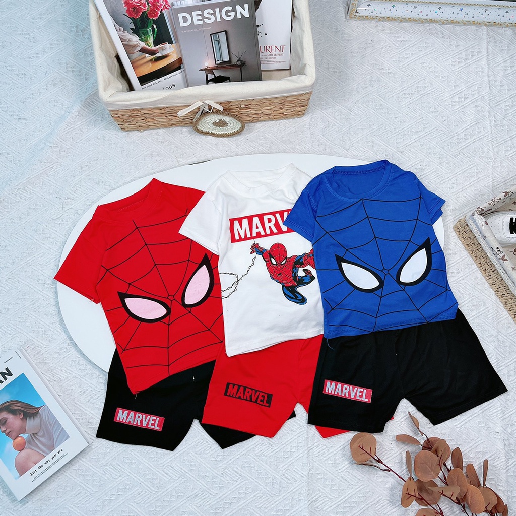 [MẪU MỚI] BỘ CỘC TAY SIÊU NHÂN CHẤT COTTON MỀM MÁT CHO BÉ 8-24KG. VIDEO THẬT. XƯỞNG MAY BIBO