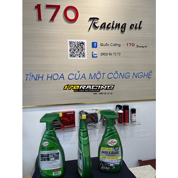 (HCM) Chai Xịt Vệ Sinh Kính ,Màn Hình LCD,Nội Thất ,Taplo, Turtle Wax Quick &amp; Easy Dash &amp;Glass 680ML Hàng Chính Hãng USA