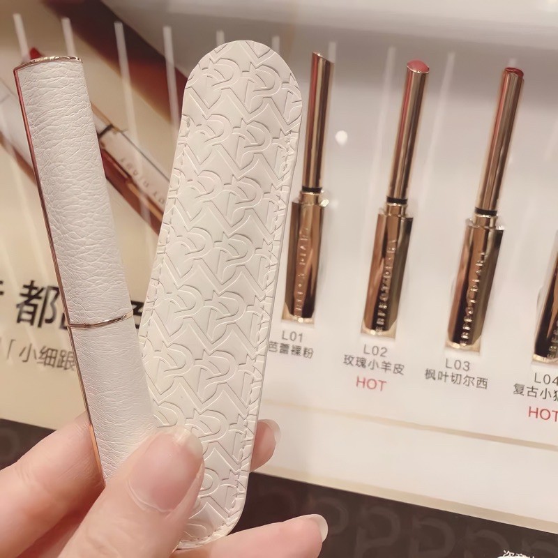 Son Sáp Lì Vỏ Da Sang Chảnh HEYXI BEAUTY Cao Cấp Lên Màu Chuẩn Lì Không Trôi Son Lì Nội Địa Trung MAFFICK ZUK