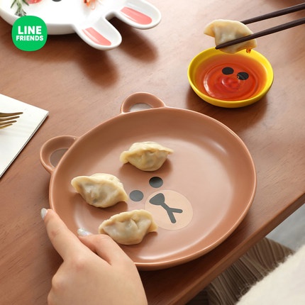 Đĩa gốm sứ Line Friends thiết kế siêu dễ thương