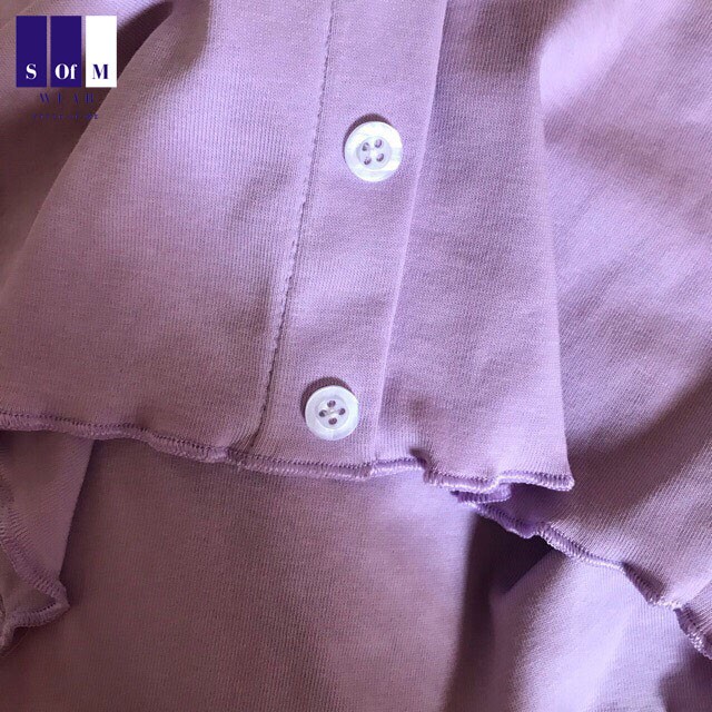 Áo Croptop SOfM WEAR nút giả (HỒNG, TÍM) | BigBuy360 - bigbuy360.vn