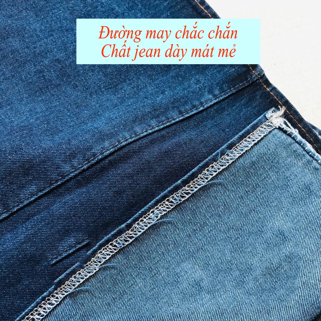 Váy chống nắng, váy chống nắng jean có nút bấm vô cùng tiện lợi