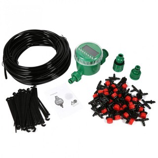 Combo bộ tưới cây tự động gồm 30 đầu tưới nhỏ giọt, 25m dây dẫn nước, 01 đồng hộ đặt thời gian tưới tự động và phụ kiện