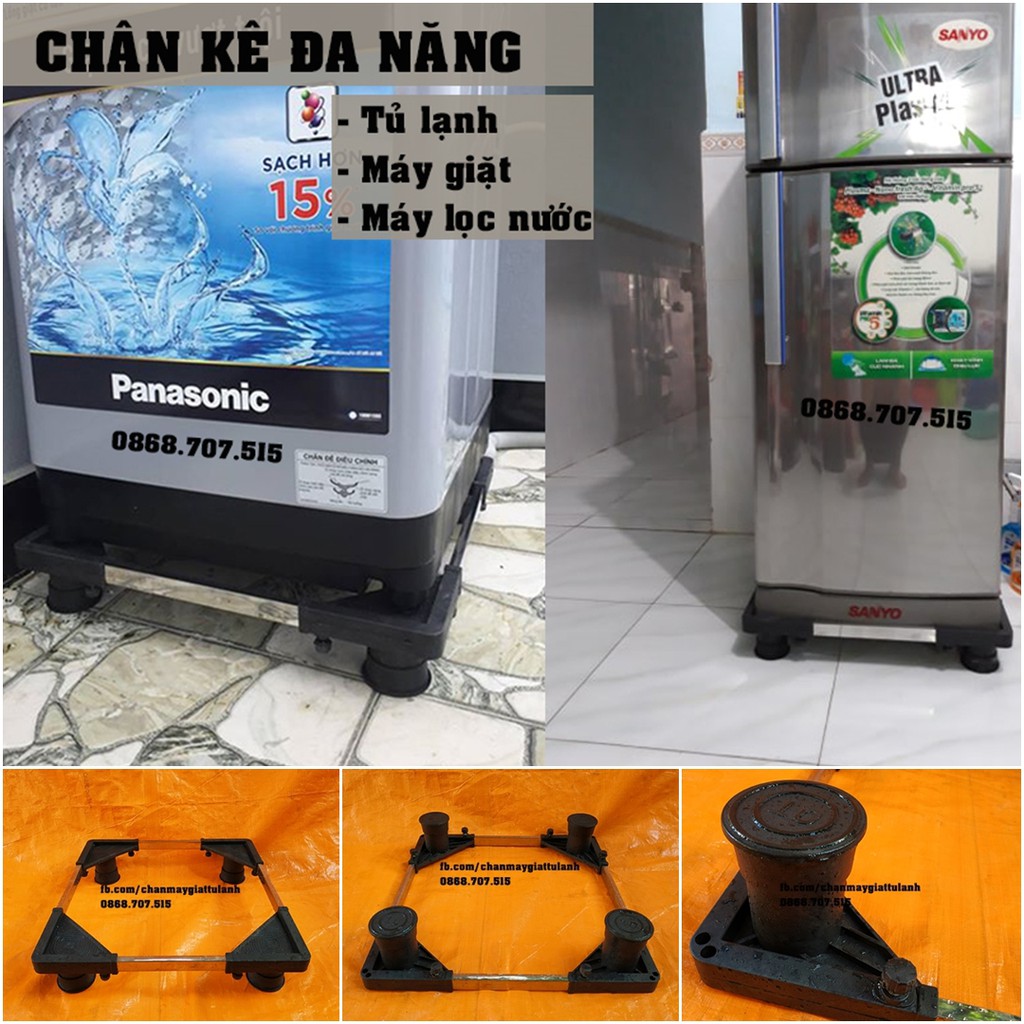 [Mã ELHA22 giảm 5% đơn 300K] Đế máy giặt-Chân máy giăt-Kệ máy giặt tủ lạnh chống rung lắc Electro