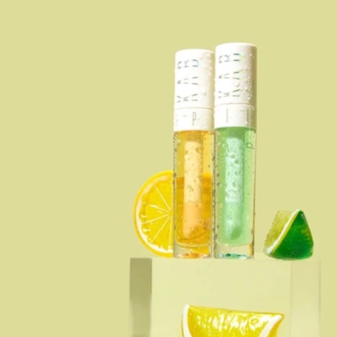 Son Dưỡng Kab Cosmetics KAB Cosmetics - Lemon + Lime Lip Oil Duo 39$ - Tách Set