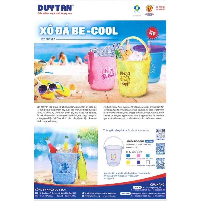 Xô đá be-cool 7 lít Duy Tân