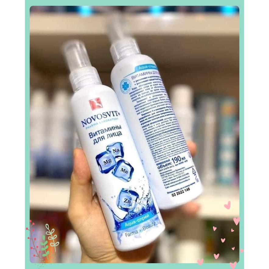 Xịt Khoáng Novosvit Nga Cấp Ẩm Phục Hồi Khoáng Chất 190ml | BigBuy360 - bigbuy360.vn