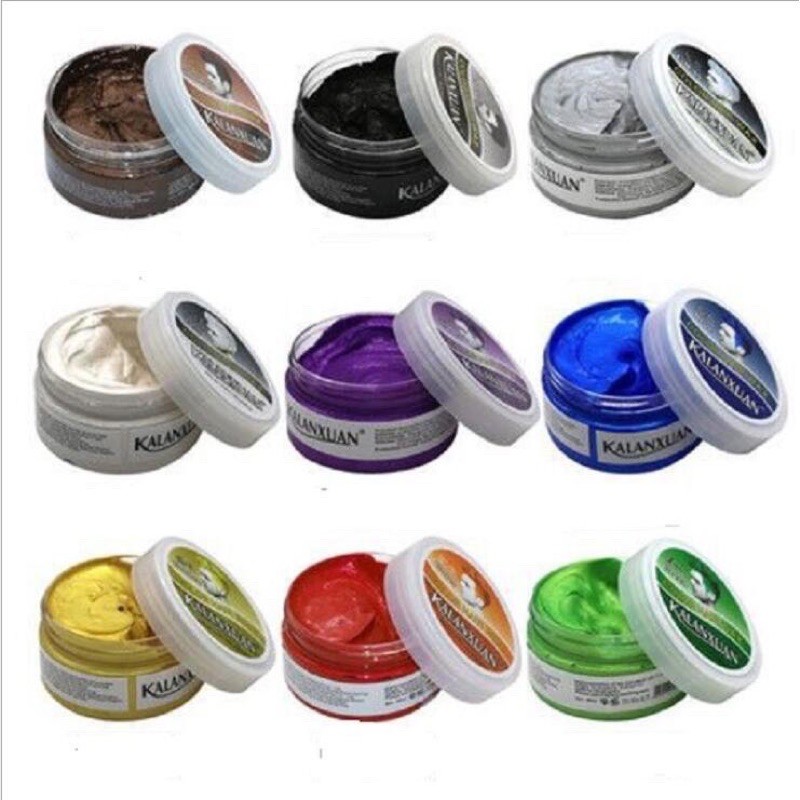 Sáp Đổi Màu Tóc Tạm Thời KALANXUAN 100ml/hộp Chính Hãng Màu Xanh Da trời