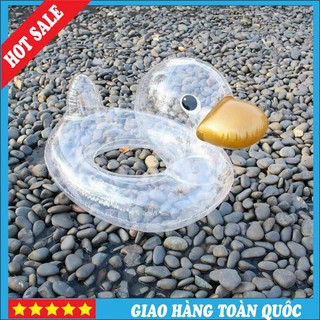 [Hàng Chính Hãng] Phao Bơi Vịt Trong Suốt Ngộ Nghĩnh Cho Bé