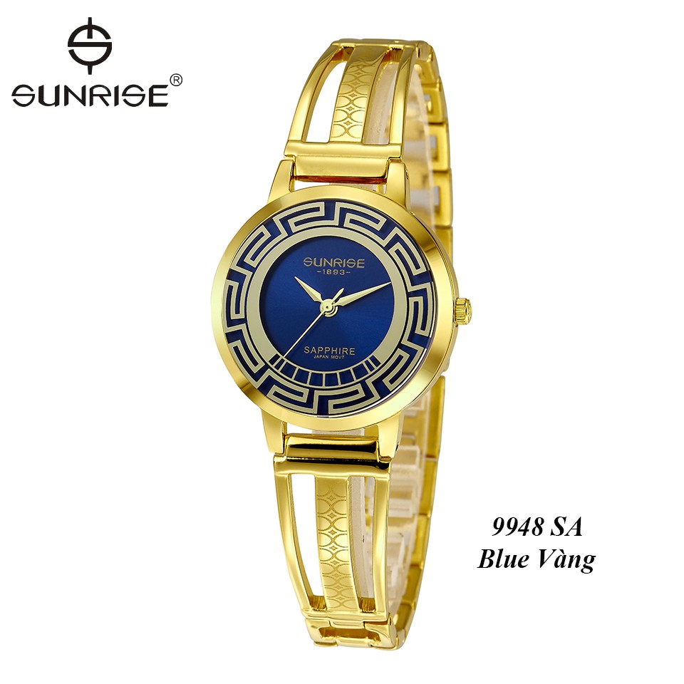 Đồng hồ nữ lắc tay Sunrise 9948SA kính Sapphire chống xước chống nước tốt - Fullbox