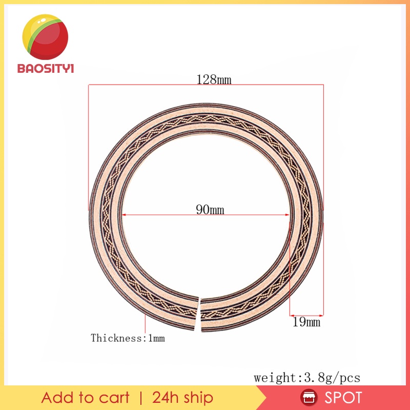 Phụ Kiện Lỗ Thoát Âm Thanh Thay Thế Bằng Gỗ 90mm Cho Đàn Guitar Acoustic Baosity1