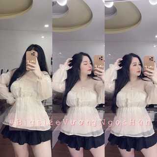 Áo trễ vai tơ nhủ bigsize 60 đến 90kg