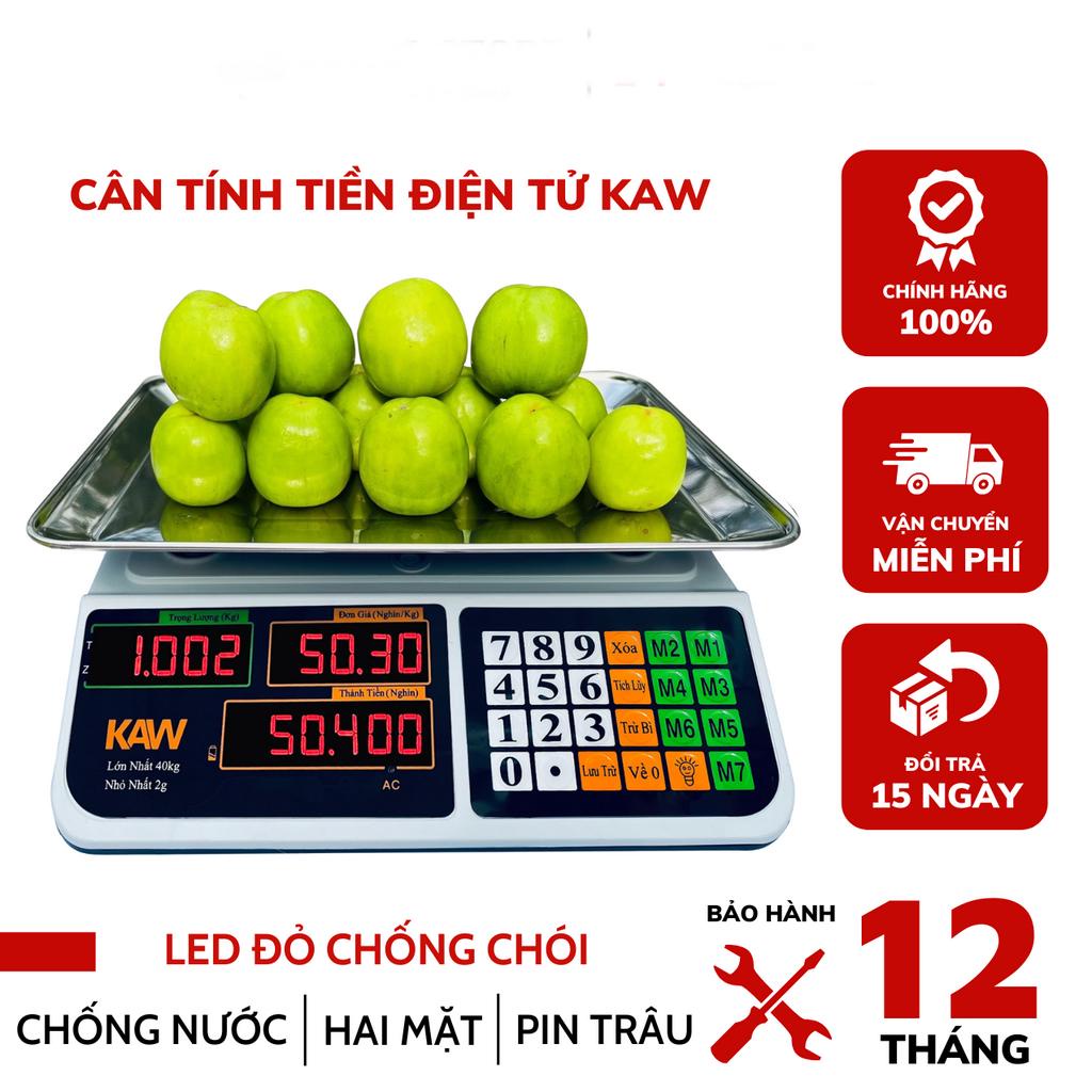 Cân Điện Tử Bán Hàng Tiền 40kg chất lượng tốt, siêu chuẩn xác, chống nước, thiết kế thông minh, bền. Bảo hành 12 tháng