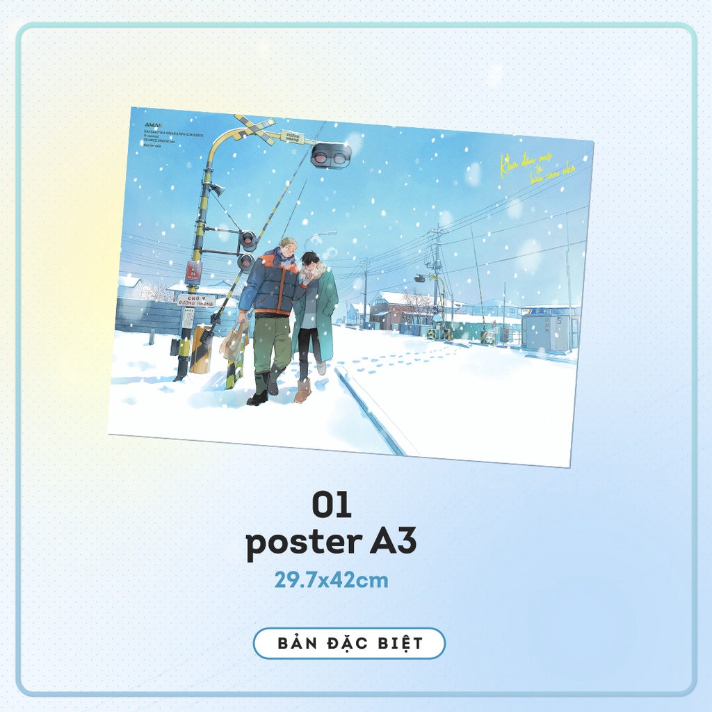Sổ tay Khởi đầu mới từ bữa cơm nhà - Bản đặc biệt, bản thường có poster