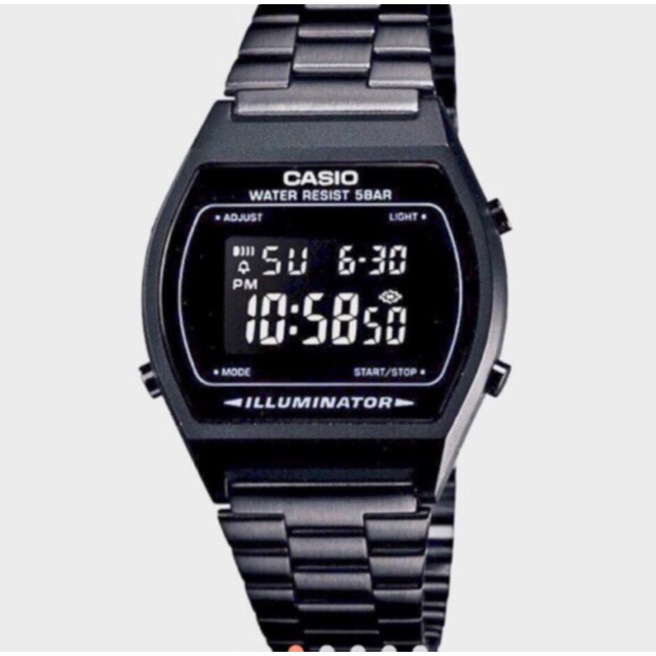 Dây Đeo Màu Vàng Hồng Chống Thấm Nước Cho Đồng Hồ Casio B640 Đen