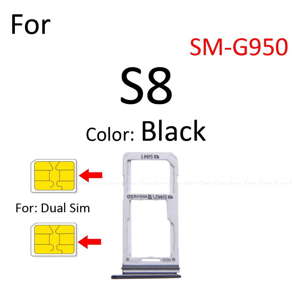 Khay Đựng Thẻ Micro SD / Sim Cho Samsung Galaxy S8 Plus G950 G955