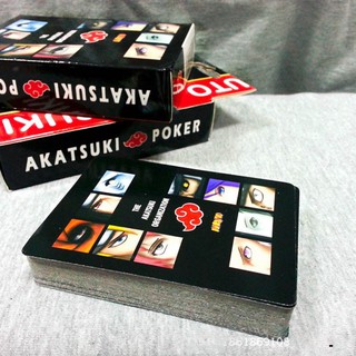 Bộ bài tây naruto akatsuki 52-54 lá dễ thương manga anime
