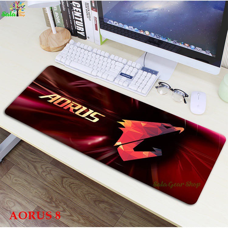 Bàn di chuột - Lót chuột Kích thước 800x300x4mm Logo AORUS  Nhiều mẫu