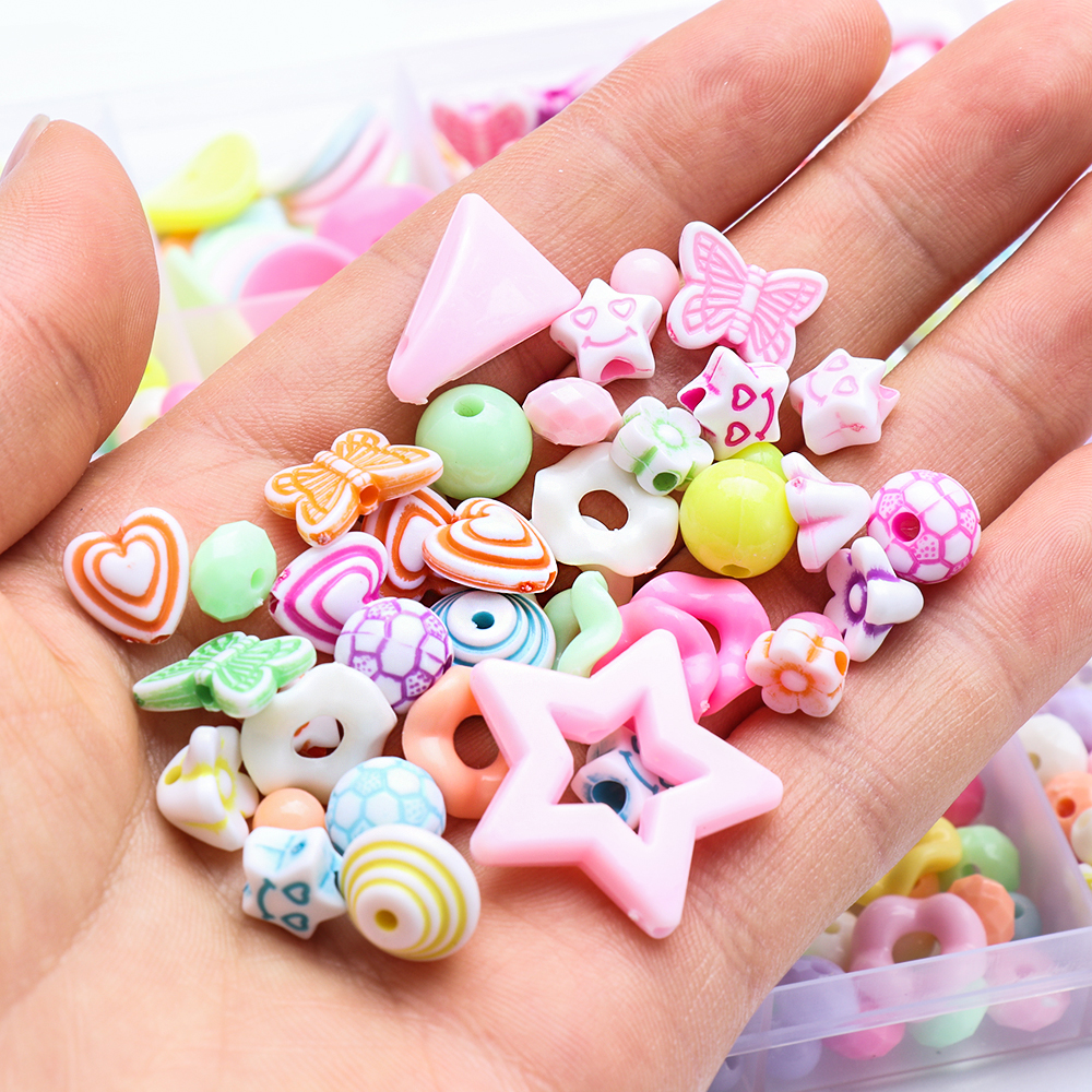 Bộ Hạt Nhựa Resin Làm Trang Sức Thủ Công Kiểu Hoạt Hình Dành Cho Bé