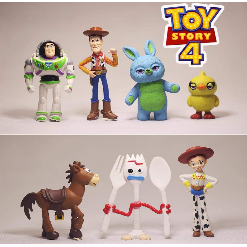 Set 7 Mô Hình Nhân Vật Trong Phim Toy Story 4