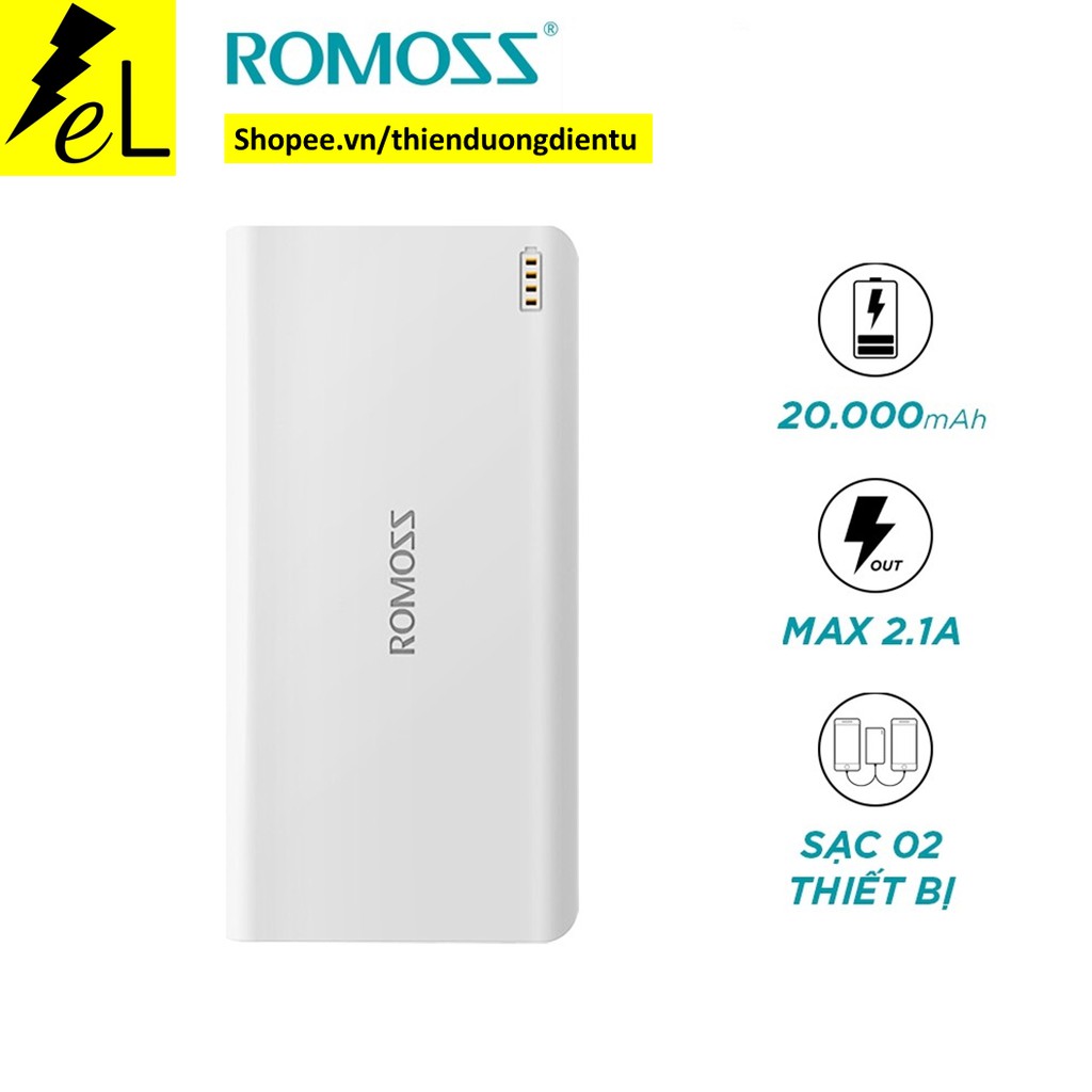 TDDT Pin sạc dự phòng 20.000mAh (Trắng)