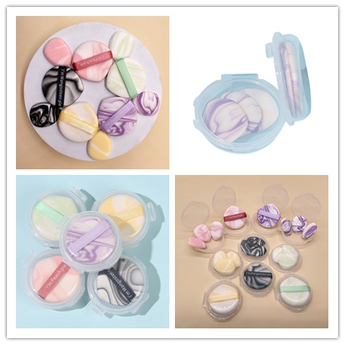 Set 4 Mút Tán Kem Nền Mini Siêu Mềm Nhiều Màu Sắc