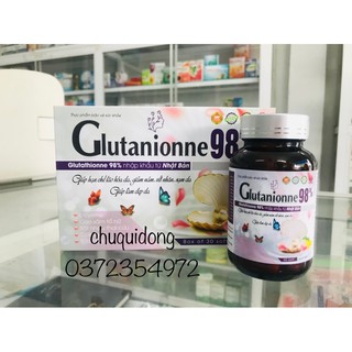 Glutathion ,viên uống trắng da Glutanionne 98% hộp 30 viên