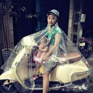 Áo mưa trong suốt