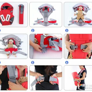 Địu Baby 6 tư thế cao cấp