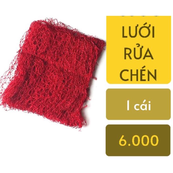 Miếng Lưới rửa chén lưới rửa bát chùi xoong nồi SUM