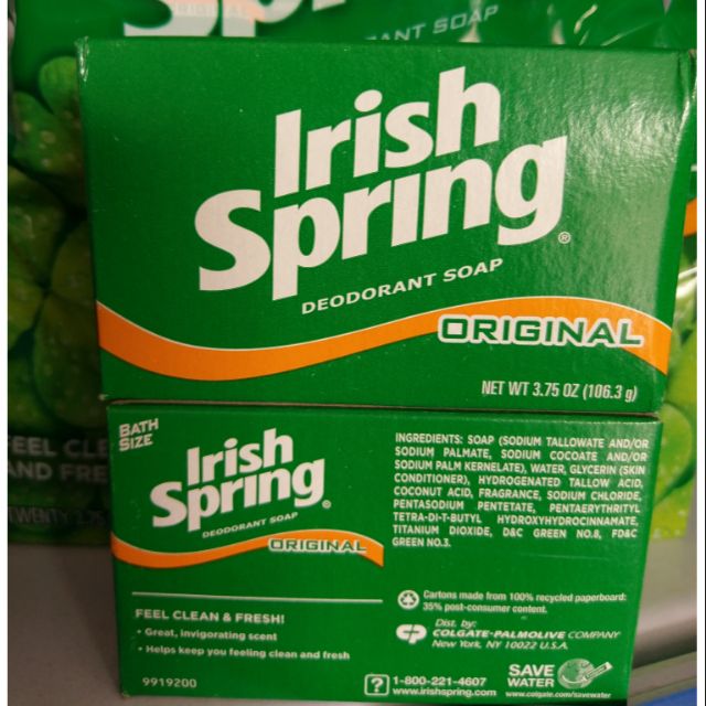 Xà bông Irish Spring Original 127g- MẪU MỚI