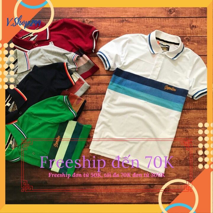 ÁO THUN NAM DRY CỔ BẺ | BigBuy360 - bigbuy360.vn