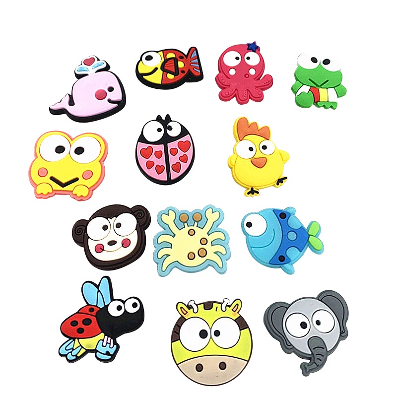 Nút cao su PVC mềm hình chữ cái trang trí giày crocs DIY dễ thương