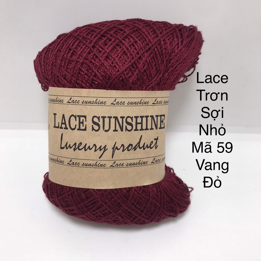 Lace Sunshine trơn sợi nhỏ chuyên dùng cho mùa hè