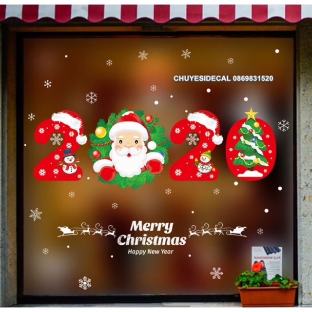 Decal dán tường Noel - Noel 2020