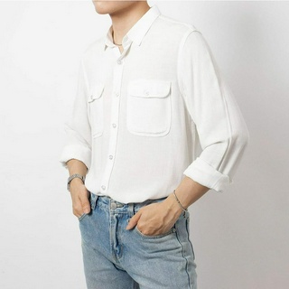 Sơ Mi TD Laha Trắng Linen M3