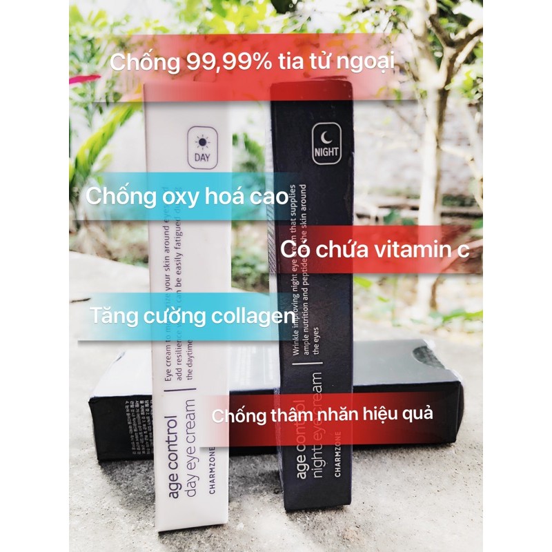 [sẵn] SET KEM MẮT NGÀY VÀ ĐÊM charmzone 20ml