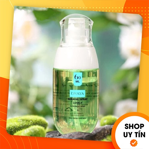 [Chính hãng] Xịt khoáng khử mùi vùng kính màu xanh Minaral Spray Lovely Peppermint ONAYA - Mỹ phẩm Qlady - Hoàng thị