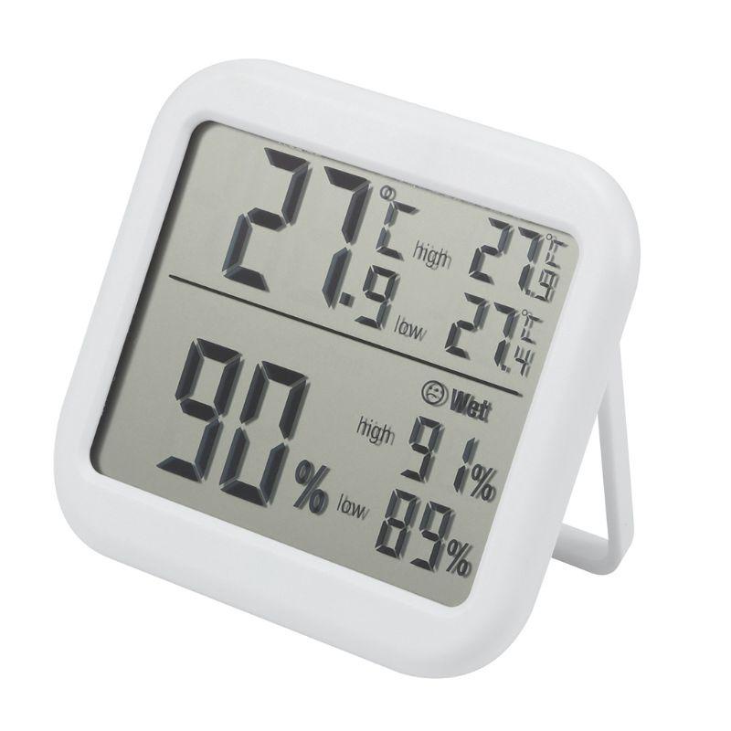 Máy Đo Nhiệt Độ Và Độ Ẩm Kỹ Thuật Số °C & °F Máy Ghi Âm Tối Đa Cho Nhà Kính Gia Đình