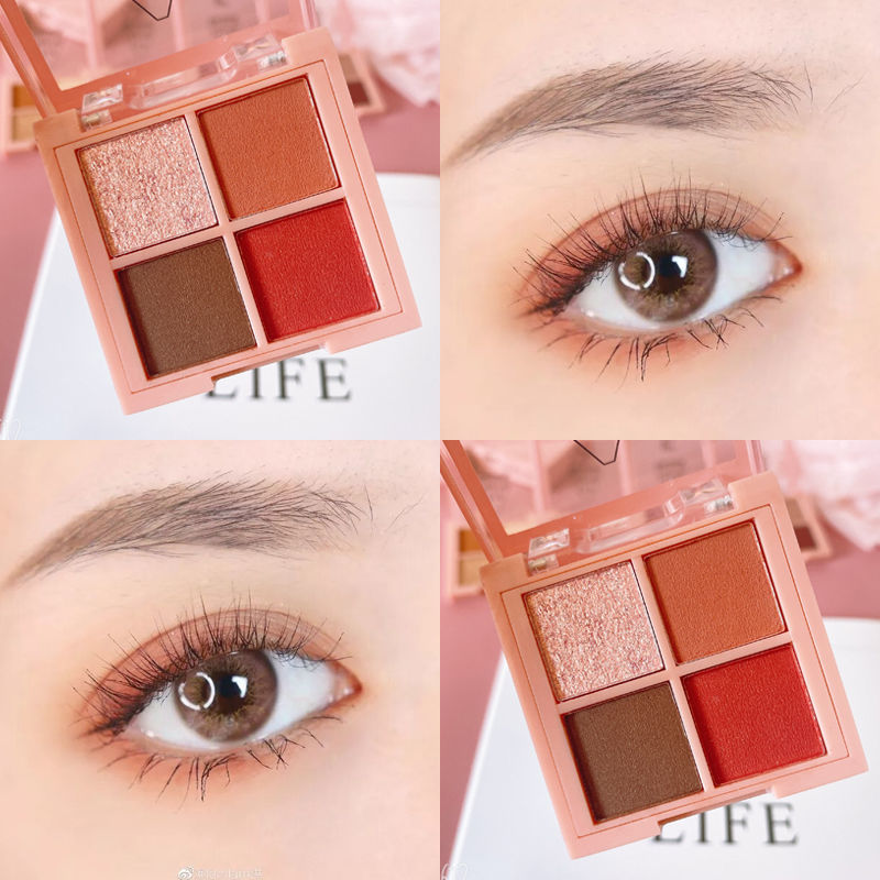 Bảng Phấn Mắt 4 Màu Ánh Nhũ Ngọc Trai Lấp Lánh Không Thấm Nước | BigBuy360 - bigbuy360.vn