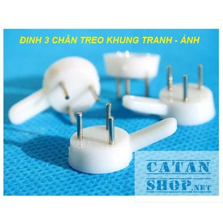 Đinh 3 chân treo tranh , móc chìa khóa,móc treo đồ tiện lợi không cần khoan tường, ghim tường GD382-DinhTT