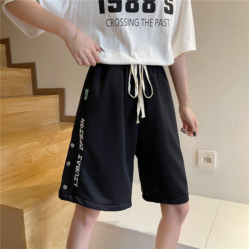 Quần short ZHELIHANGFEI thể thao ống rộng lưng cao thời trang mùa hè cho nữ